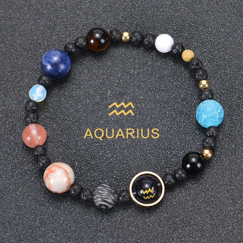 12 constellation bracelets for men and women 12 constellation healing crystal stone bead bracelets birthday constellation gifts constellation fortune spiritual bracelet