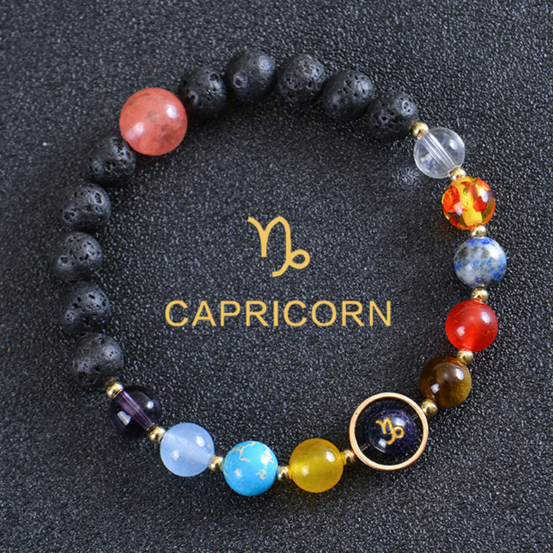 12 constellation bracelets for men and women 12 constellation healing crystal stone bead bracelets birthday constellation gifts constellation fortune spiritual bracelet