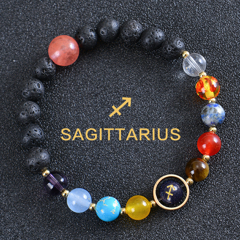 12 constellation bracelets for men and women 12 constellation healing crystal stone bead bracelets birthday constellation gifts constellation fortune spiritual bracelet