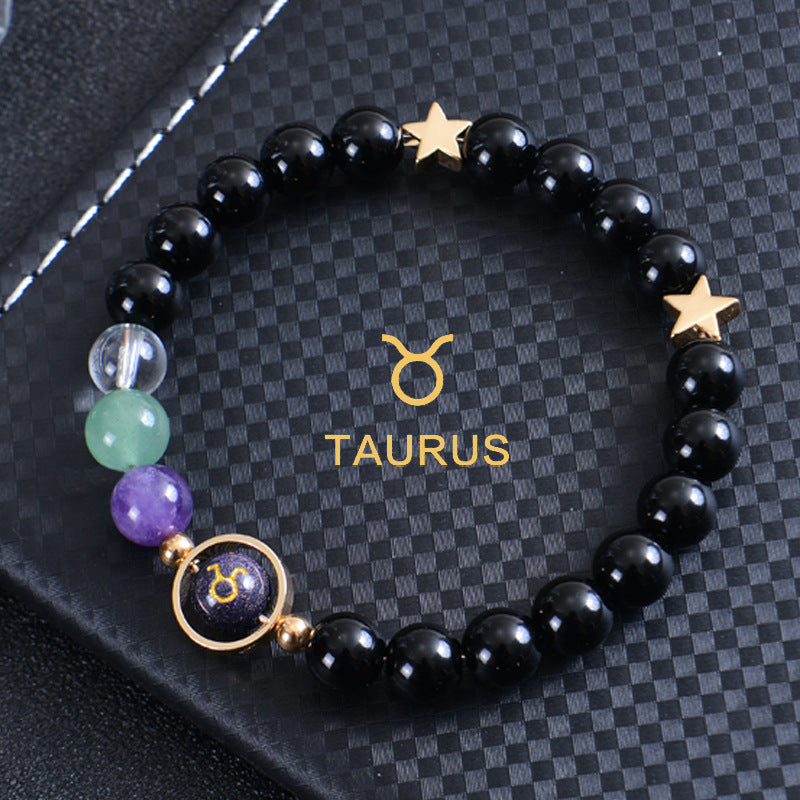 12 constellation bracelets for men and women 12 constellation healing crystal stone bead bracelets birthday constellation gifts constellation fortune spiritual bracelet