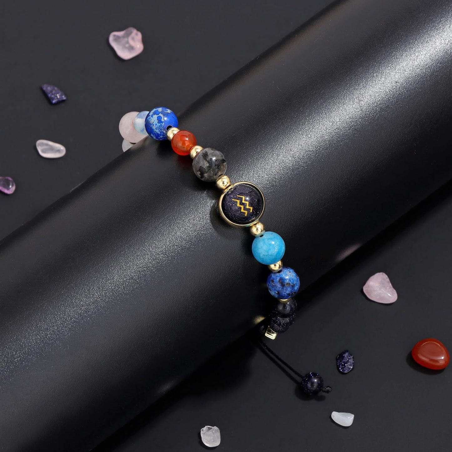 12 constellation bracelets for men and women 12 constellation healing crystal stone bead bracelets birthday constellation gifts constellation fortune spiritual bracelet