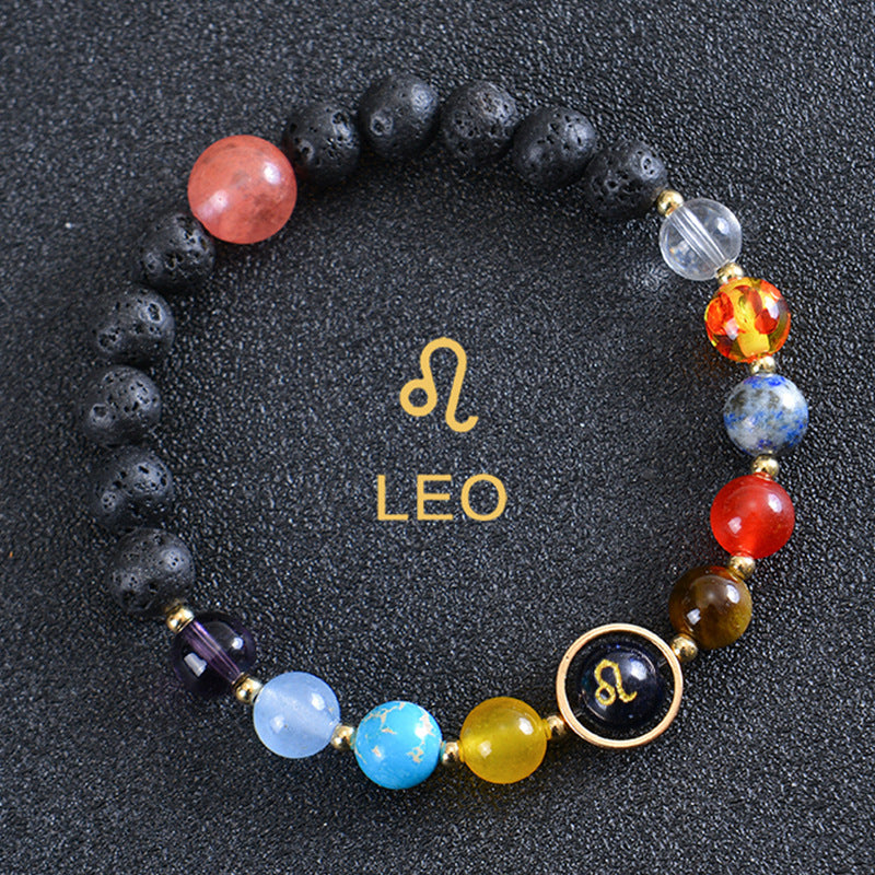 12 constellation bracelets for men and women 12 constellation healing crystal stone bead bracelets birthday constellation gifts constellation fortune spiritual bracelet