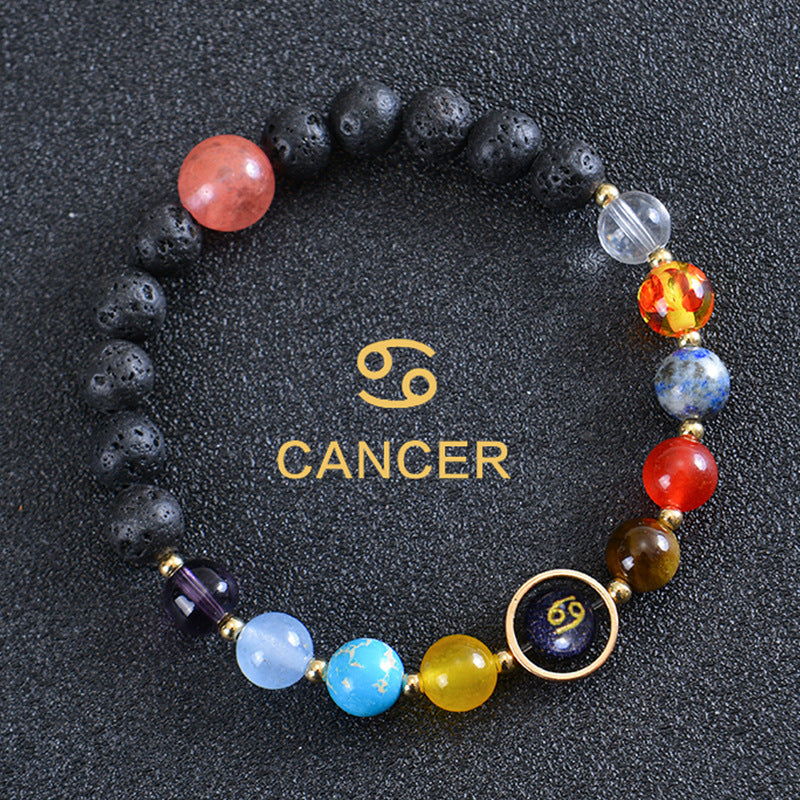 12 constellation bracelets for men and women 12 constellation healing crystal stone bead bracelets birthday constellation gifts constellation fortune spiritual bracelet