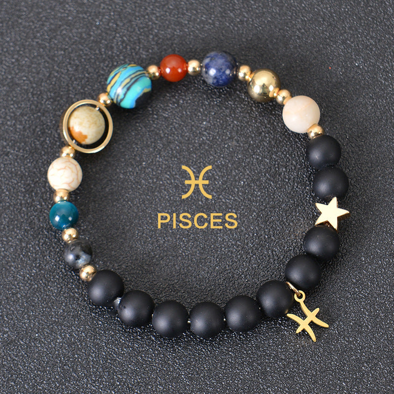 12 constellation bracelets for men and women 12 constellation healing crystal stone bead bracelets birthday constellation gifts constellation fortune spiritual bracelet