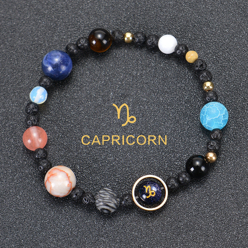 12 constellation bracelets for men and women 12 constellation healing crystal stone bead bracelets birthday constellation gifts constellation fortune spiritual bracelet