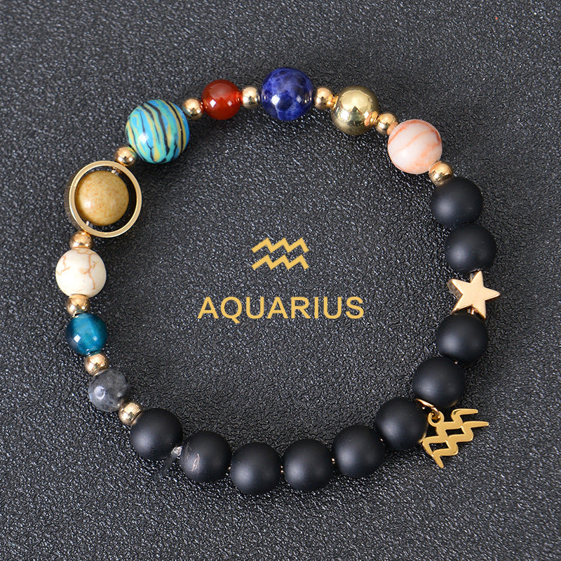 12 constellation bracelets for men and women 12 constellation healing crystal stone bead bracelets birthday constellation gifts constellation fortune spiritual bracelet