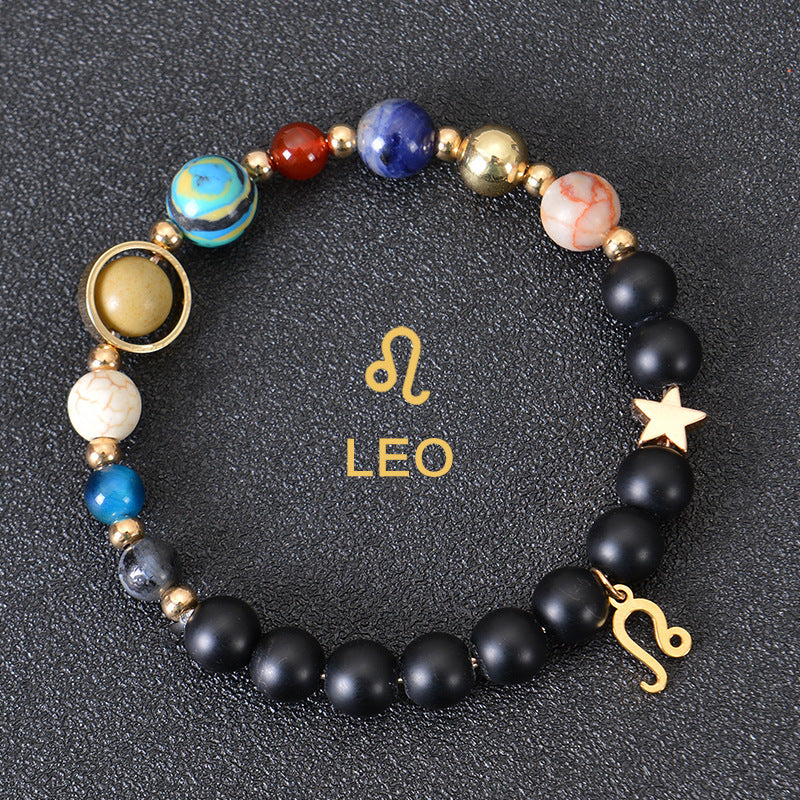 12 constellation bracelets for men and women 12 constellation healing crystal stone bead bracelets birthday constellation gifts constellation fortune spiritual bracelet