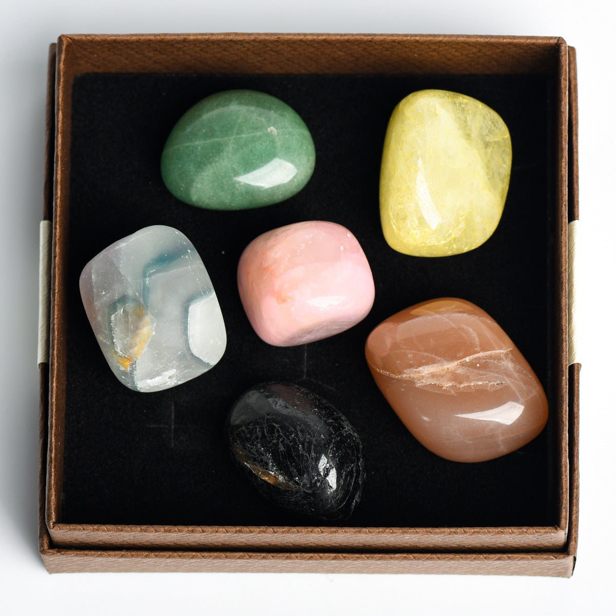 Natural crystal irregular rolling stone set Christmas gift indoor ornaments set crystal and healing stone, beginner crystal gift set healing crystal set crystal is suitable for collection, meditation, yoga, gift, game